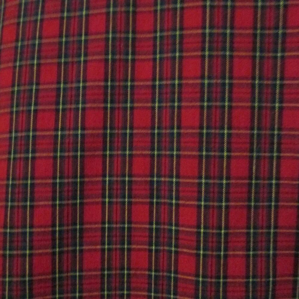 Karen Scott top Christmas plaid with dogs, velvet collar & buttons size 2x - Picture 12 of 12